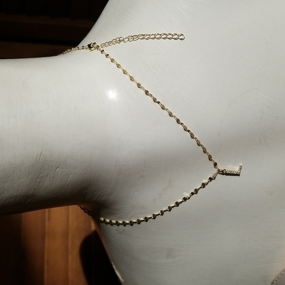 Mia Sarine L sterling silver necklace